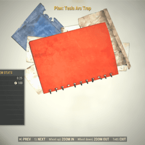 Screenshot of a Fallout 76 item for PC & Steam players, showing the stats.