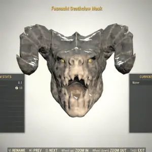 Screenshot of a Fallout 76 item for PC & Steam players, showing the stats.