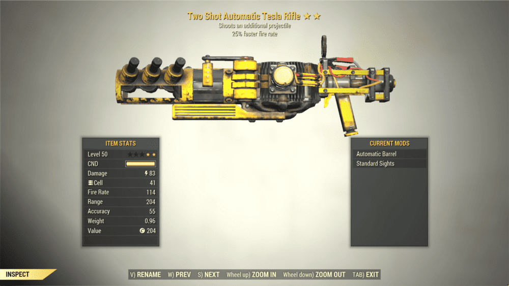 W0t4MHb.png Screenshot of a Fallout 76 item for PC & Steam players, showing the stats.