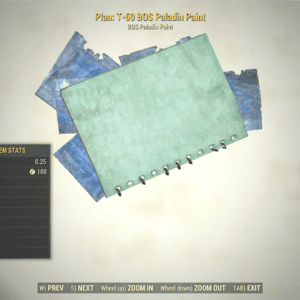Screenshot of a Fallout 76 item for PC & Steam players, showing the stats.