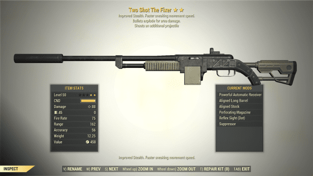 Two Shot THE FIXER Explosive - Buy Fallout 76 Items for PC