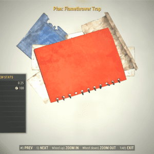 Screenshot of a Fallout 76 item for PC & Steam players, showing the stats.