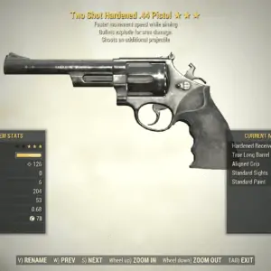 Screenshot of a Fallout 76 item for PC & Steam players, showing the stats.