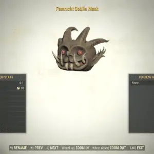 Screenshot of a Fallout 76 item for PC & Steam players, showing the stats.