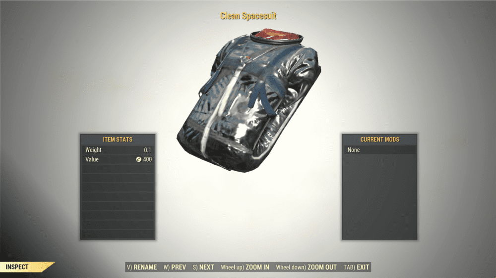 Screenshot of a Fallout 76 item for PC & Steam players, showing the stats.
