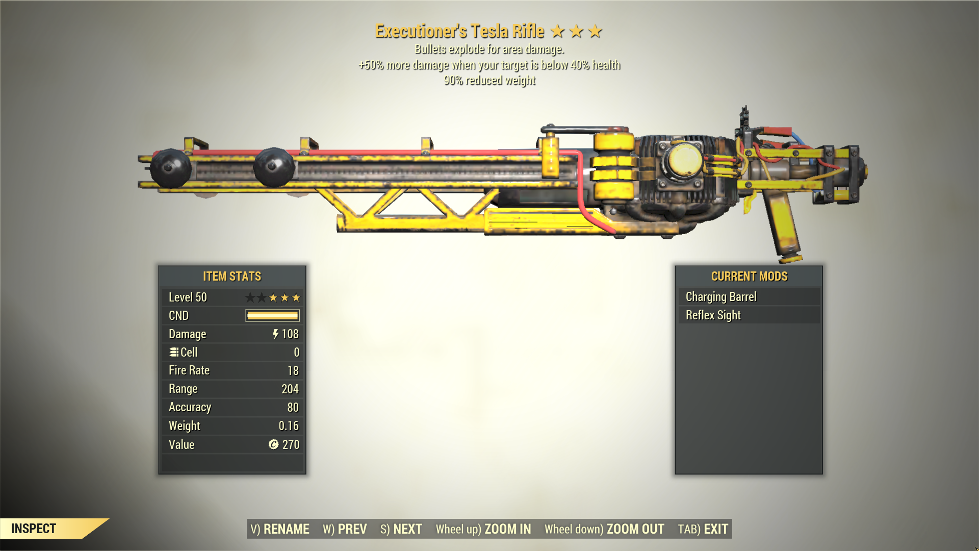 Fallout tesla cannon