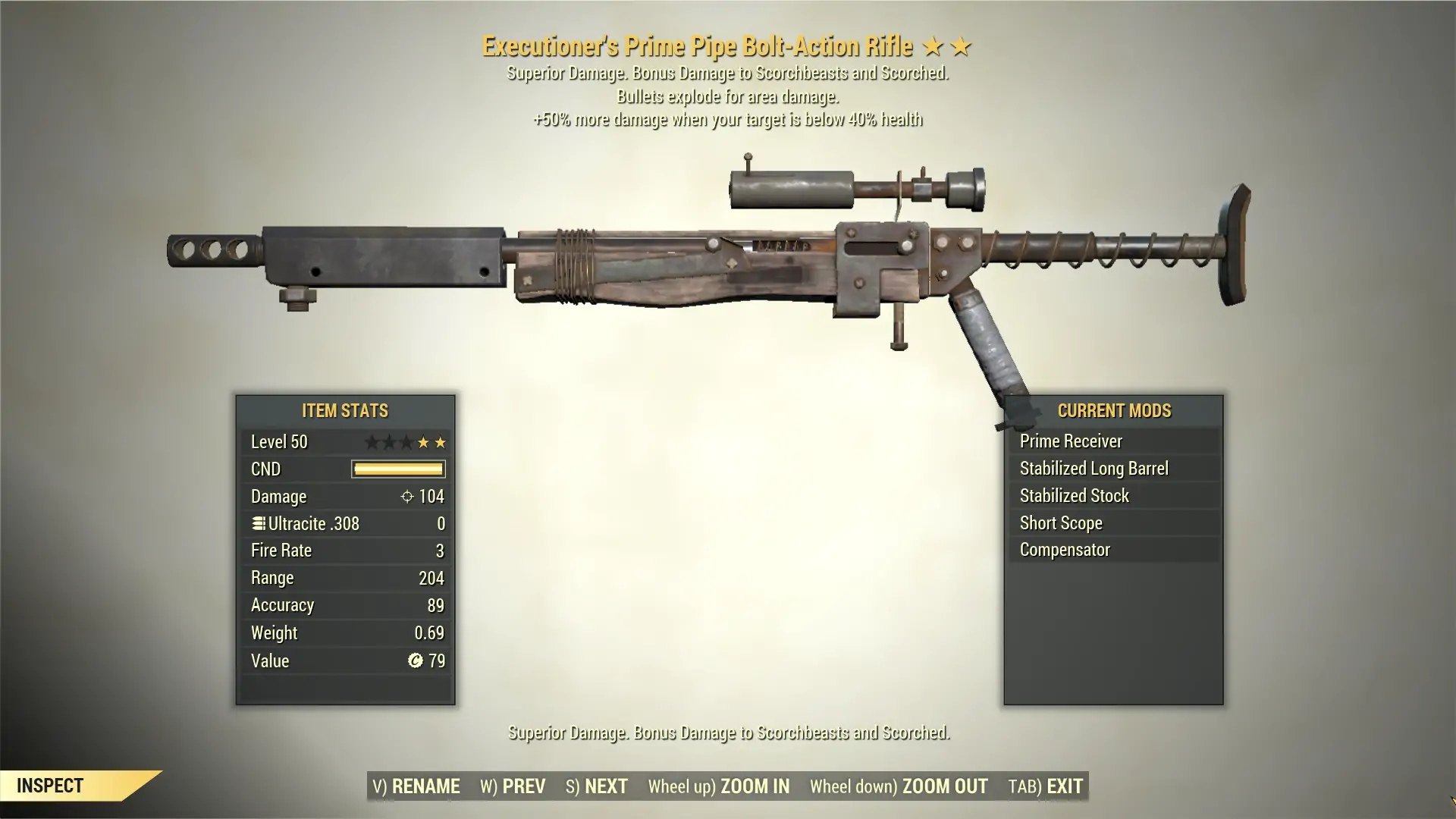 2* Executioner's PIPE BOLT-ACTION RIFLE Explosive Fallout 76 (PC) - Buy ...
