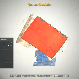 Screenshot of a Fallout 76 item for PC & Steam players, showing the stats.