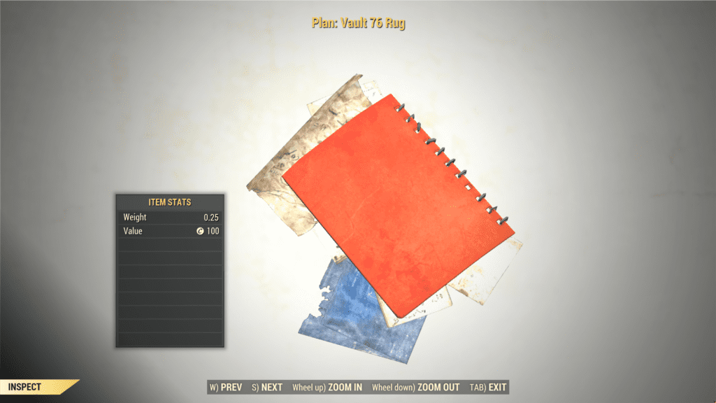 Vault 76 Rug Floor Decor Camp Plan Treasure Hunt [Spring 2021] Rare ...