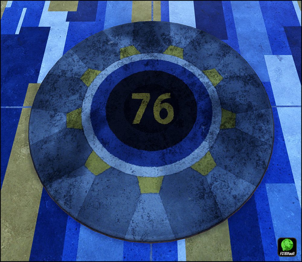 Vault 76 Rug Floor Decor Camp Plan Treasure Hunt [Spring 2021] Rare ...