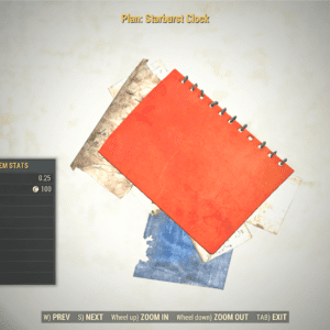 Screenshot of a Fallout 76 item for PC & Steam players, showing the stats.
