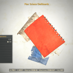 Screenshot of a Fallout 76 item for PC & Steam players, showing the stats.