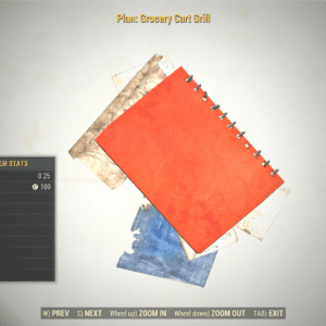Screenshot of a Fallout 76 item for PC & Steam players, showing the stats.