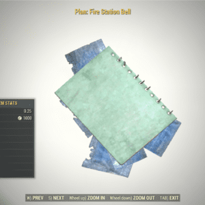 Screenshot of a Fallout 76 item for PC & Steam players, showing the stats.