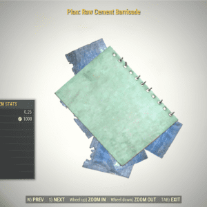 Screenshot of a Fallout 76 item for PC & Steam players, showing the stats.