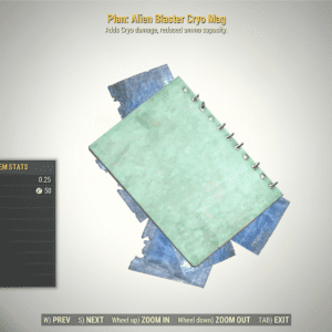 Screenshot of a Fallout 76 item for PC & Steam players, showing the stats.