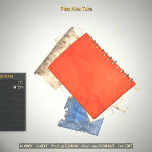 Screenshot of a Fallout 76 item for PC & Steam players, showing the stats.