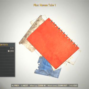 Screenshot of a Fallout 76 item for PC & Steam players, showing the stats.