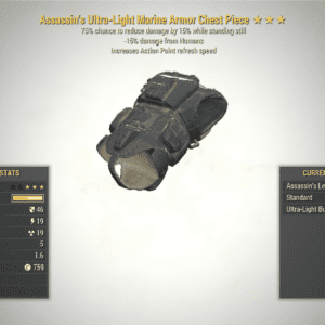 Screenshot of a Fallout 76 item for PC & Steam players, showing the stats.