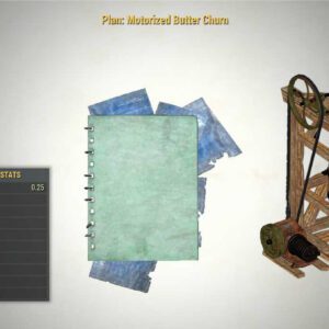 Motorized Butter Churn Plan Fallout 76 PC